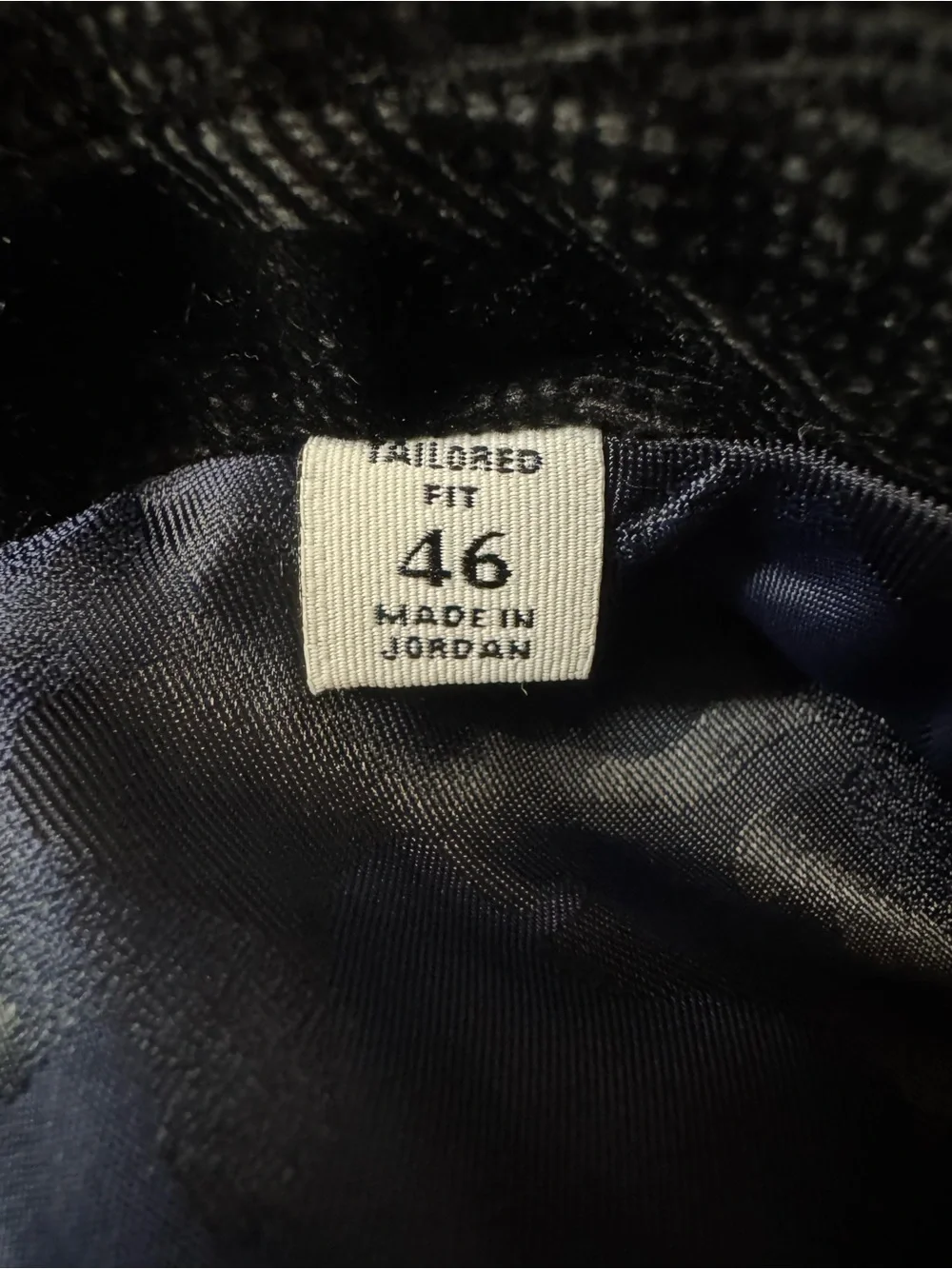 Robert Graham Deep Navy/Black Tonal Pattern Sport Coat Blazer like new - Size 46